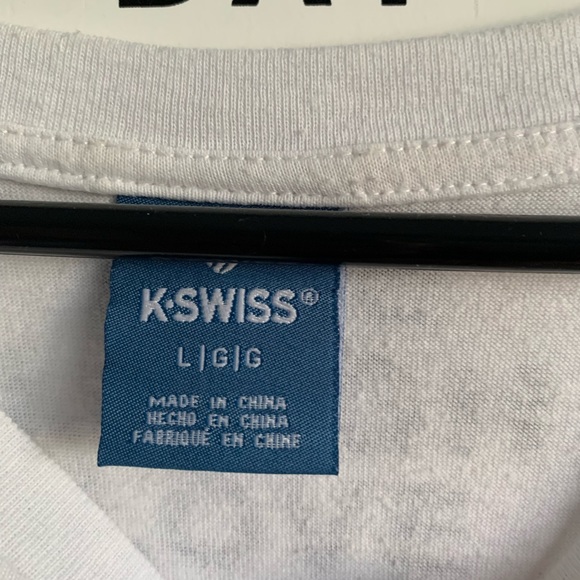💕K-Swiss white crop tshirt💕 - Picture 2 of 2